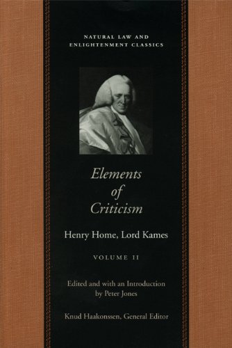 Elements Of Criticism: 2 (Natural Law Paper),Used