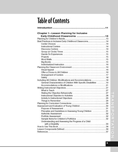 Themes for Inclusive Classrooms: Lesson Plans for Every Learner (Early Childhood Education),Used