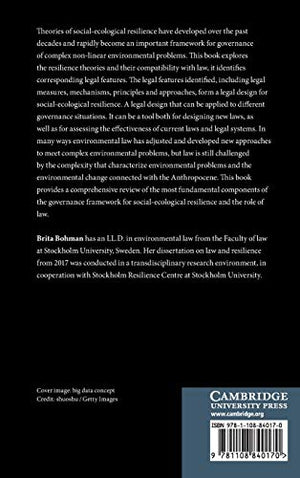 Legal Design for SocialEcological Resilience,Used
