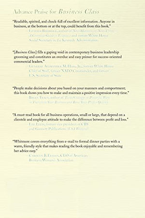 Business Class: Etiquette Essentials for Success at Work,Used