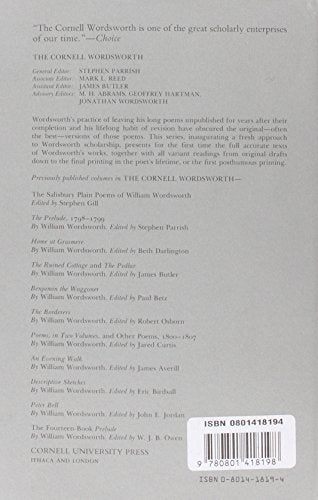 The Tuft of Primroses, With Other Late Poems for the Recluse (Cornell Wordsworth),Used