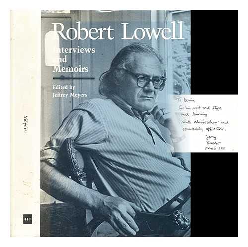 Robert Lowell: Interviews and Memoirs,Used