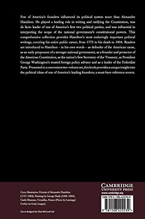 The Political Writings of Alexander Hamilton: Volume 2, 17891804 (The Political Writings of American Statesmen),Used