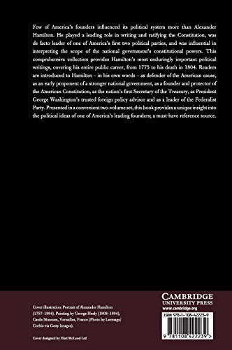 The Political Writings of Alexander Hamilton: Volume 2, 17891804 (The Political Writings of American Statesmen),Used