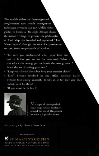 The Mafia Manager : A Guide to the Corporate Machiavelli,Used