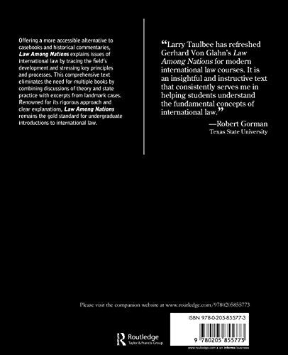 Law Among Nations: An Introduction to Public International Law (10th Edition),Used