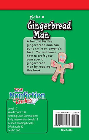 Make a Gingerbread Man  Fun Holiday/Christmas Themed Book for Beginning Readers, Includes StepbyStep Instructions to Make You,Used