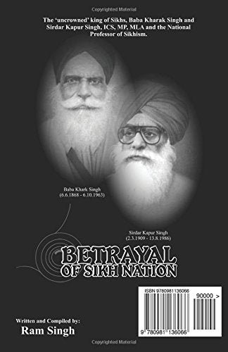 Betrayal Of Sikh Nation By Master Tara Singh,New