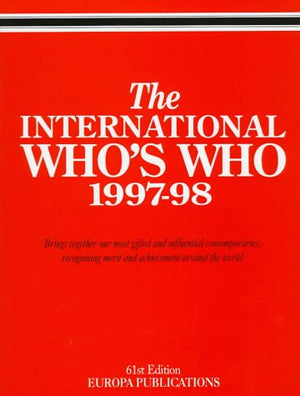 Intl Who'S Who 199798 (International Who'S Who),Used