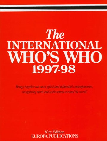 Intl Who'S Who 199798 (International Who'S Who),Used