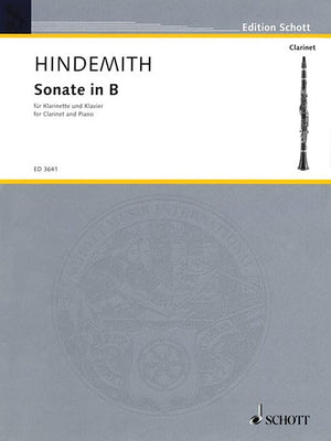 Sonate In BFlat (1939) Clarinet And Piano,New