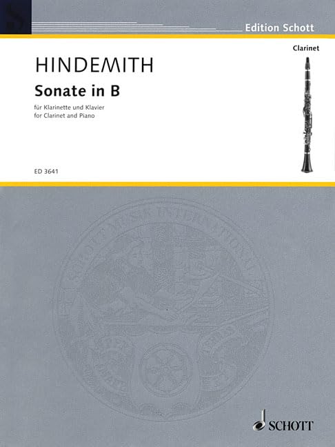 Sonate In BFlat (1939) Clarinet And Piano,New