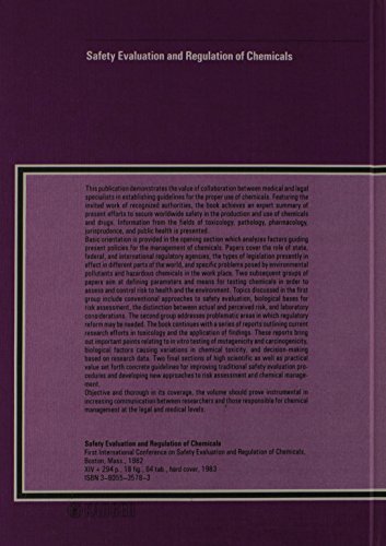 Safety Evaluation and Regulation of Chemicals,Used