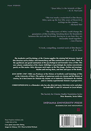 The Aesthetics And Psychology Of The Cinema (The Society For Cinema Studies Translation Series),New