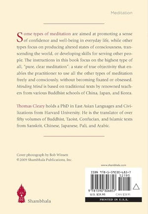 Minding Mind: A Course In Basic Meditation
