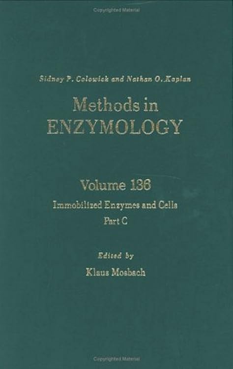 Immobilized Enzymes And Cells, Part C (Volume 136) (Methods In Enzymology, Volume 136),Used