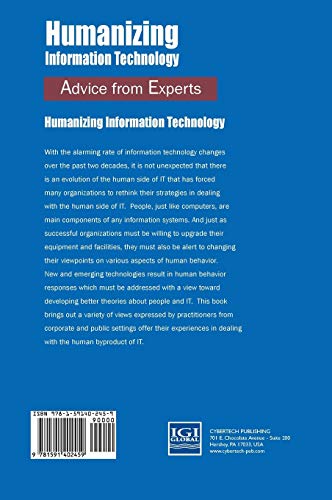 Humanizing Information Technology: Advice from Experts (IT Solutions series),Used