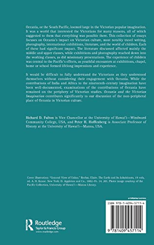 Oceania and the Victorian Imagination: Where All Things Are Possible,Used