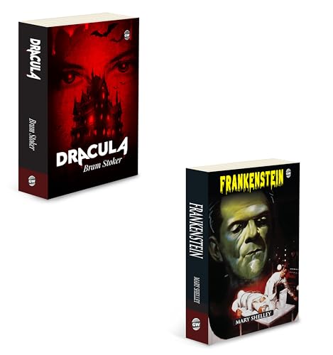 Dracula And Frankenstein :- Classic Literature Gift Set, Haunted Tales And Gothic Classics Pack, Dracula Vampire Novel Unabridged, Classic Gothic Novels For Adults | Combo Of 2 Books