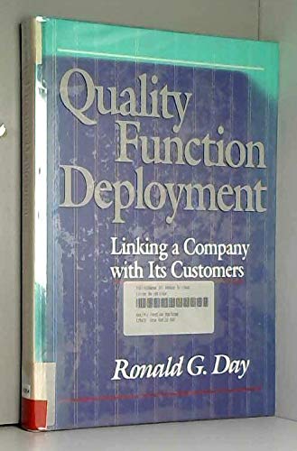 Quality Function Deployment: Linking a Company With Its Customers,Used