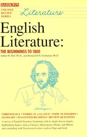 English Literature: The Beginnings to 1800 (College Review Series),Used