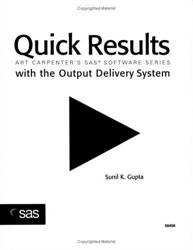 Quick Results with the Output Delivery System (Gupta,Quick Results with the Output Delivery System),Used