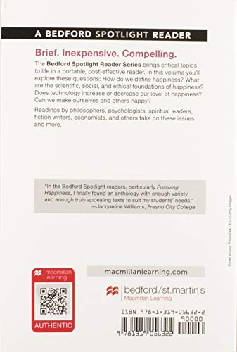 Pursuing Happiness: A Bedford Spotlight Reader,Used
