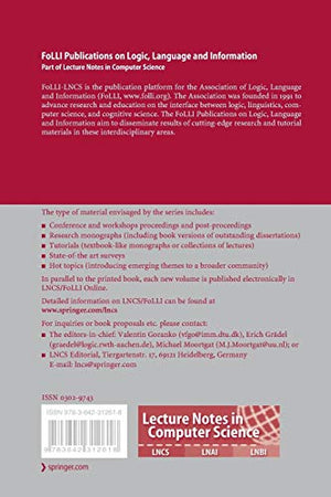 Logical Aspects of Computational Linguistics: 7th International Conference, LACL 2012, Nantes, France, July 24, 2012, Proceedin,Used