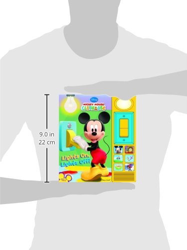 PI KIDS Mickey Mouse Clubhouse Play-a-Sound Book - Lights On, Lights Off!
