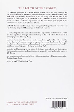 The Birth Of The Codex,New