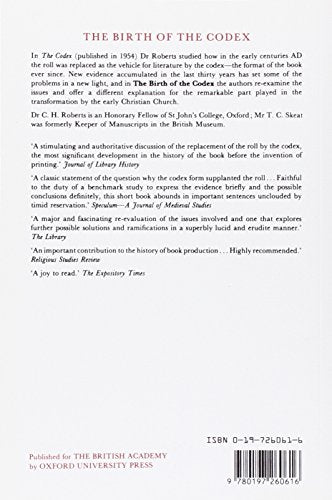 The Birth Of The Codex,New