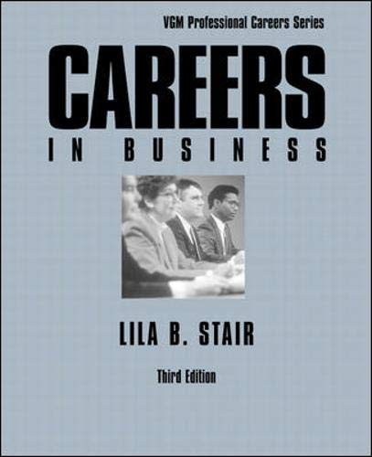 Careers in Business (Vgm Professional Careers Series),New
