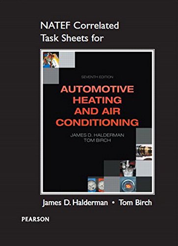 NATEF Correlated Task Sheets for Automotive Heating and Air Conditioning,Used