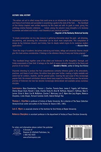Handbook of Oral History,Used