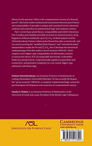 Proofs and Computations (Perspectives in Logic),New