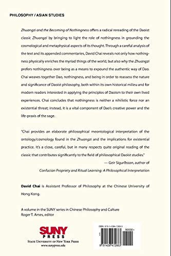 Zhuangzi and the Becoming of Nothingness (Suny Series in Chinese Philosophy and Culture),Used