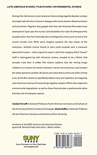 Pushing Past the Human in Latin American Cinema (SUNY Series in Latin American Cinema),Used