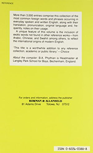 A Concise Dictionary of Foreign Expressions (A Helix books),Used