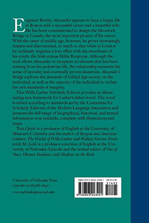 Alexander's Bridge (Willa Cather Scholarly Edition),Used