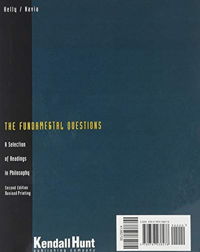 The Fundamental Questions: A Selection of Readings in Philosophy,Used