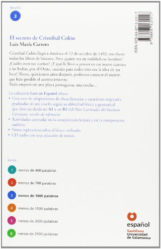 LEER EN ESPAOL NIVEL 3 EL SECRETO DE CRISTOBAL COLON + CD (Leer en Espanol: Level 3) (Spanish Edition),Used