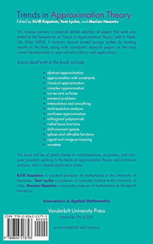 Trends in Approximation Theory (Innovations in Applied Mathematics),Used