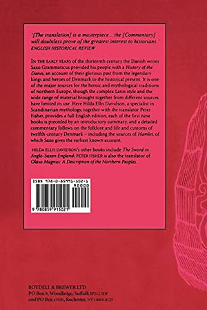 Saxo Grammaticus: The History of the Danes, Books IIX: I. English Text; II. Commentary,New