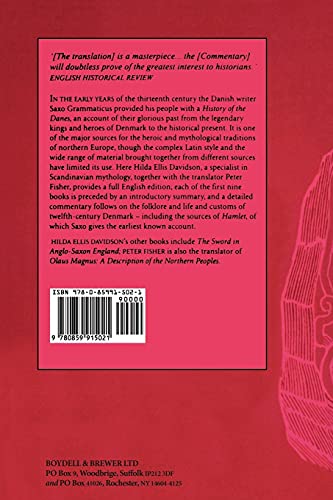 Saxo Grammaticus: The History of the Danes, Books IIX: I. English Text; II. Commentary,New