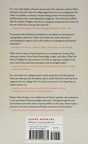 What's the Point of College?: Seeking Purpose in an Age of Reform,Used