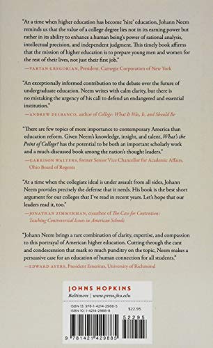 What's the Point of College?: Seeking Purpose in an Age of Reform,Used