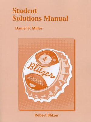 Student Solutions Manual for Introductory & Intermediate Algebra for College Students,Used