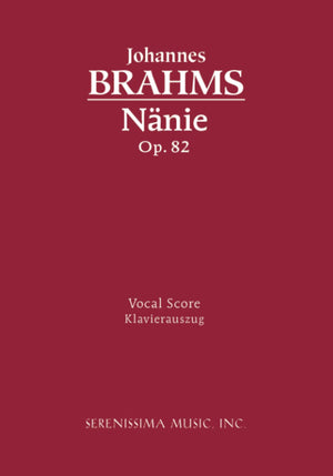 Nnie, Op. 82  Vocal Score (German Edition),Used