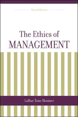 The Ethics Of Management,Used