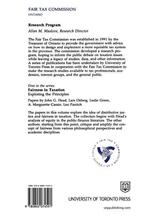 Fairness in Taxation: Exploring the Principles (Heritage),Used